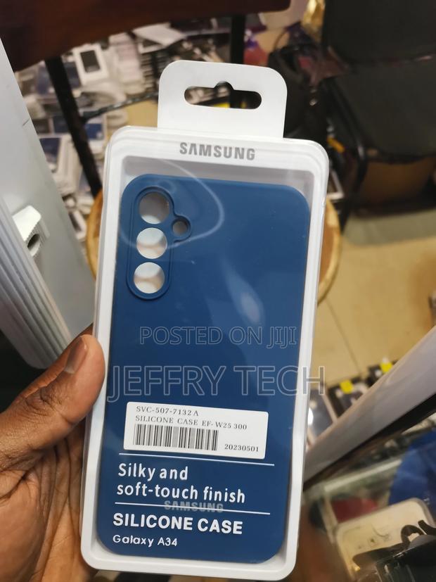 Samsung Galaxy A34 5G Classic Silicone Cover Case Blue