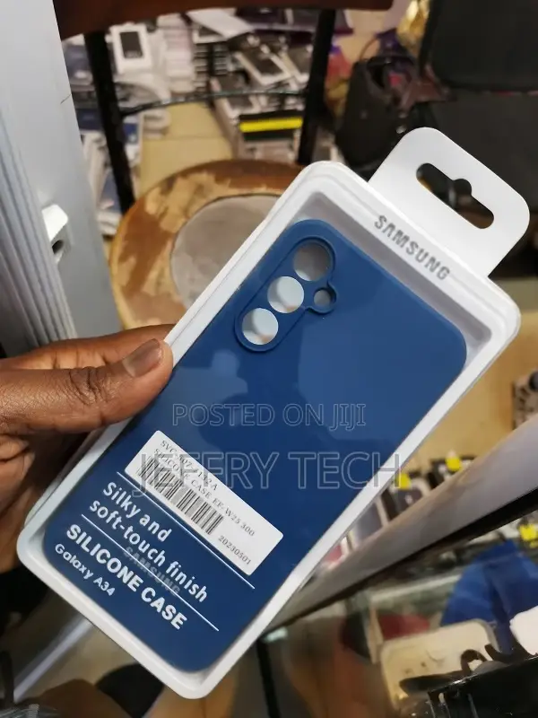 Samsung Galaxy A34 5G Classic Silicone Cover Case Blue
