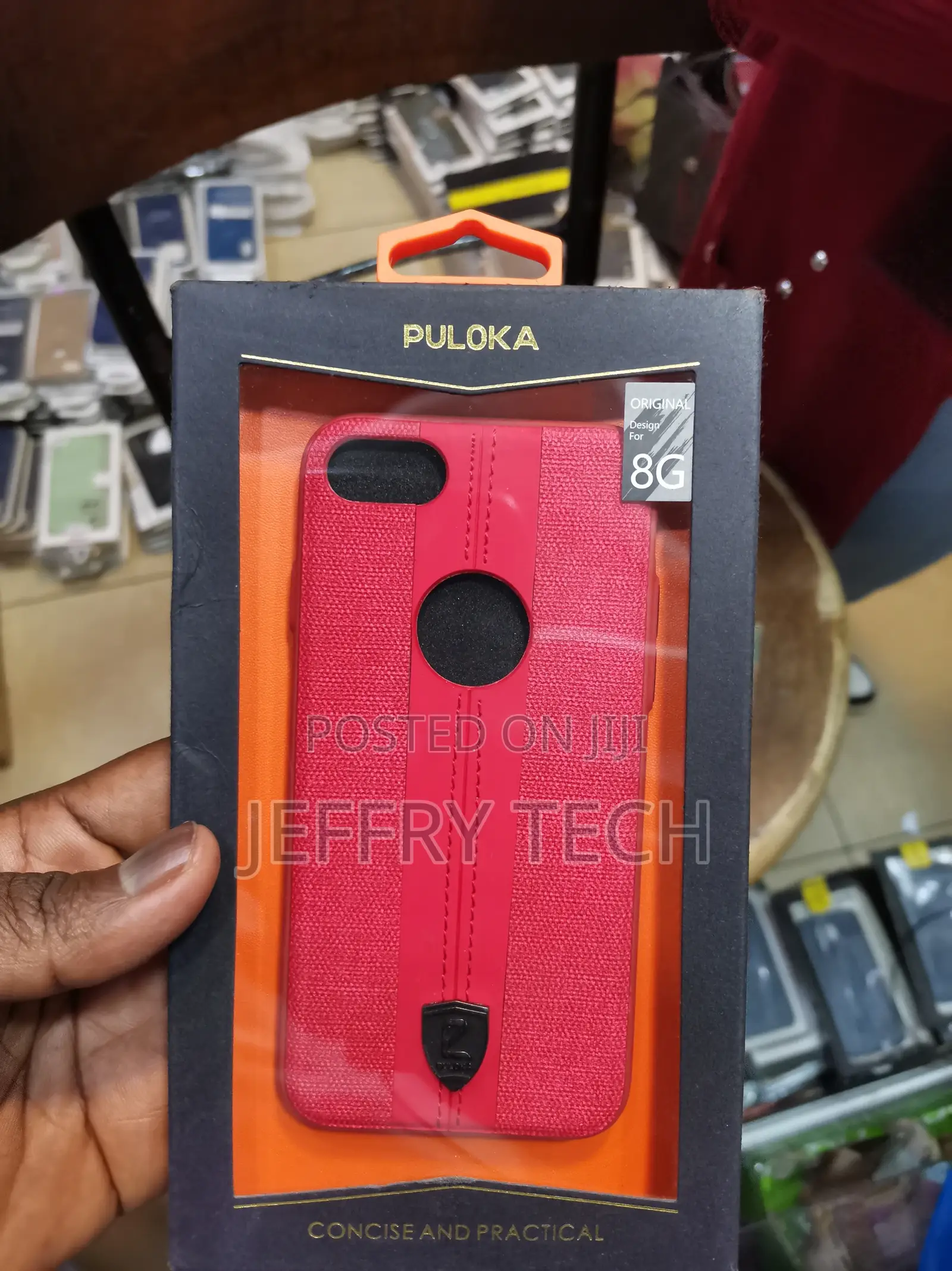 Puloka iPhone 8G Jeans Red Case