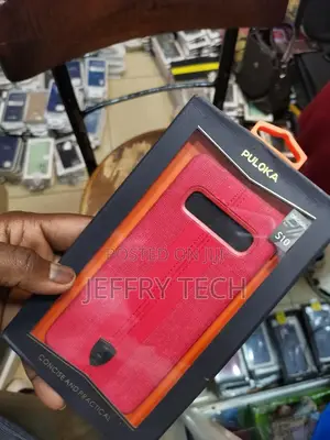 Puloka Premium Matte Jeans Case for Samsung S10 Red