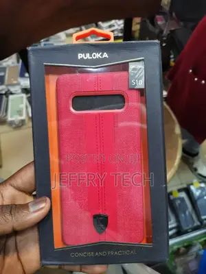 Puloka Premium Matte Jeans Case for Samsung S10 Red