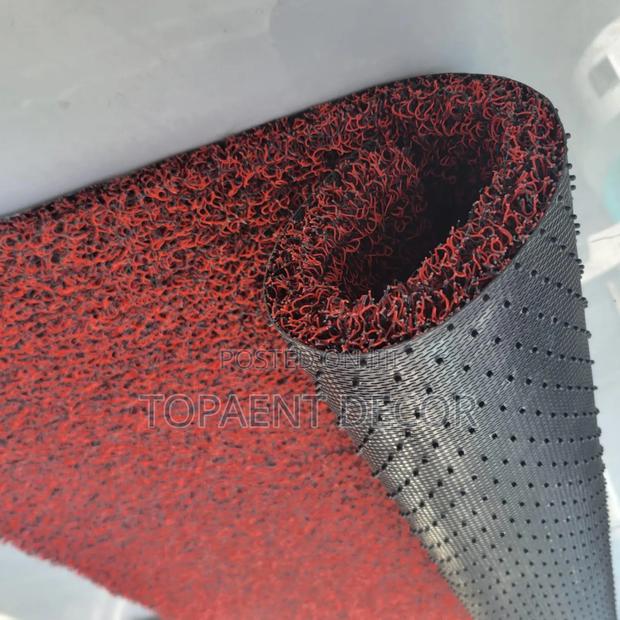 Maroon Spaghetti PVC Antislip Mats - main view