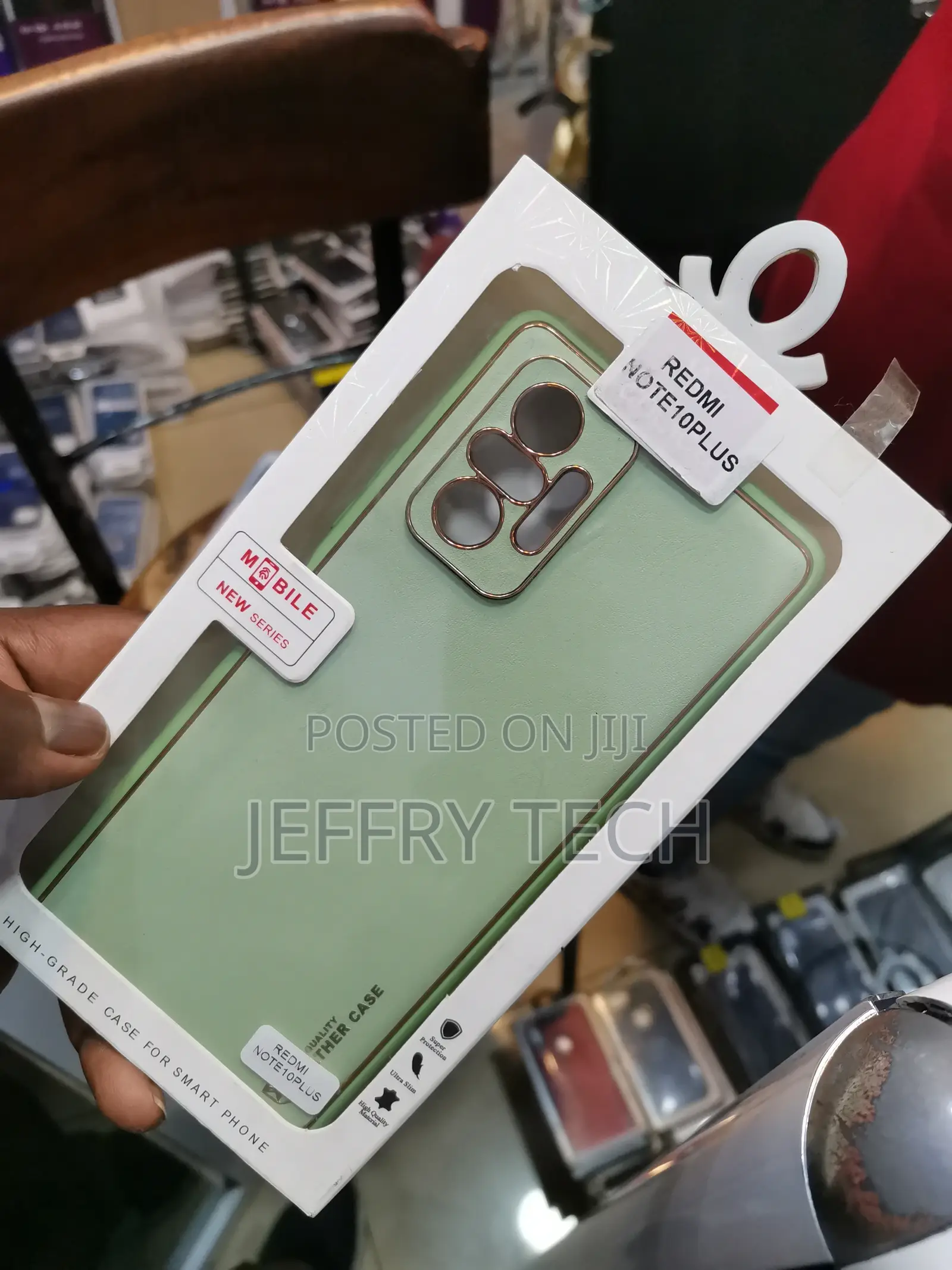Redmi Note 10 Plus Leather Green Case