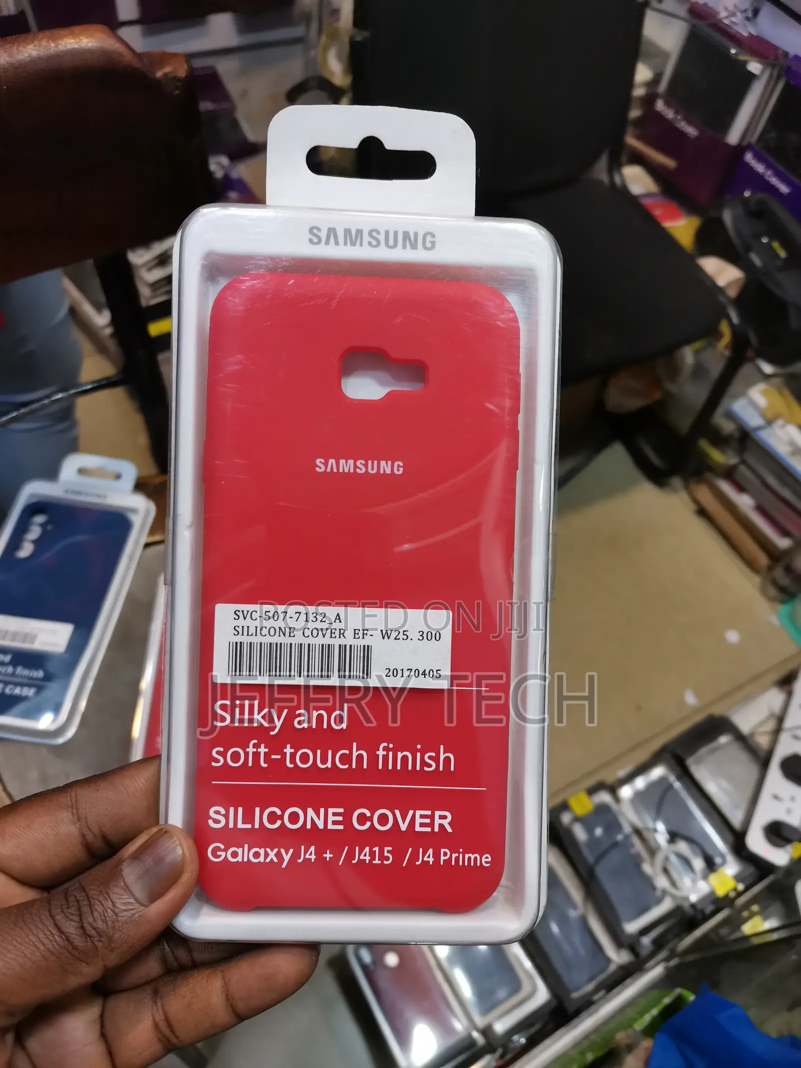 Silicone Phone Case for Samsung Galaxy J4 Plus(6.0 Inch) Red