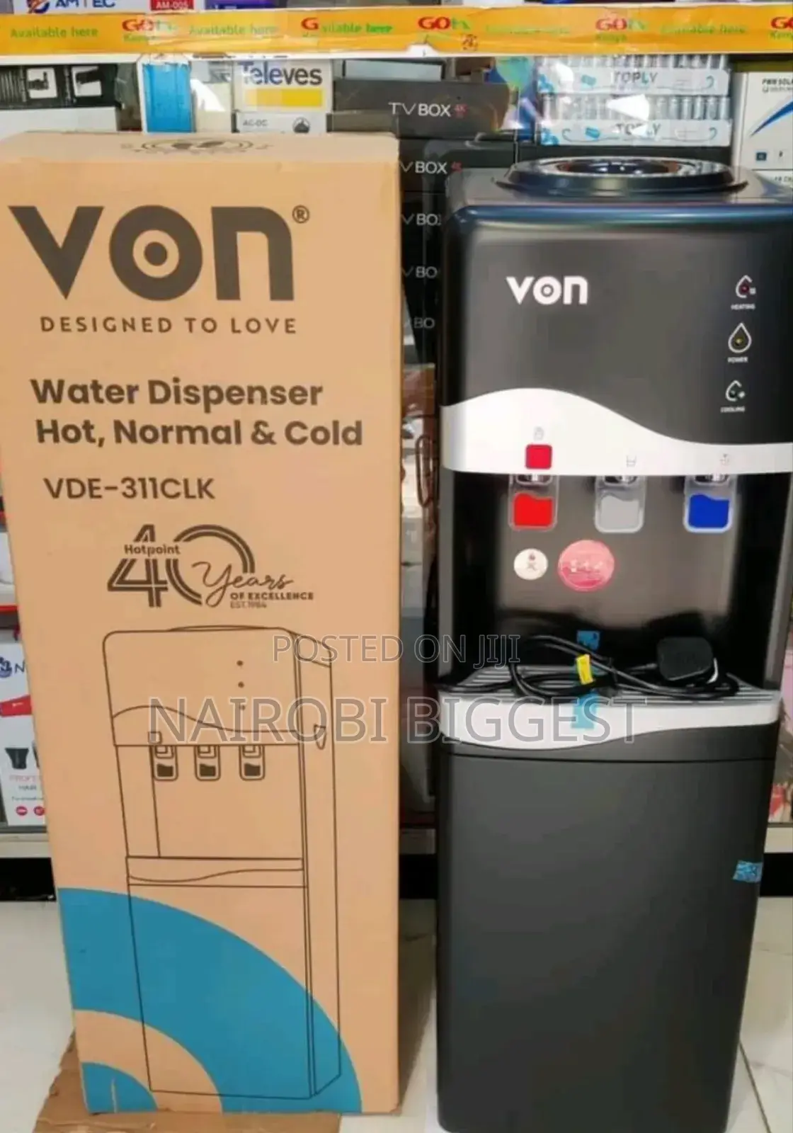 Von 3tap Water Dispenser Hot and Cold and Normal