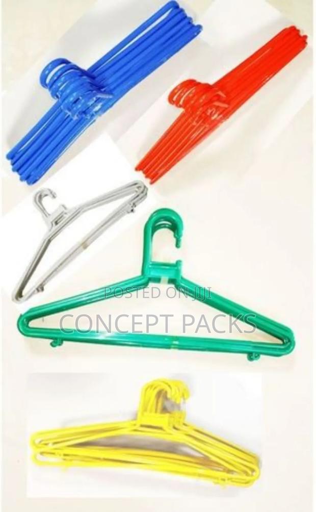 120 PCS Quality Strong Plastic Cloths Hangers - main view
