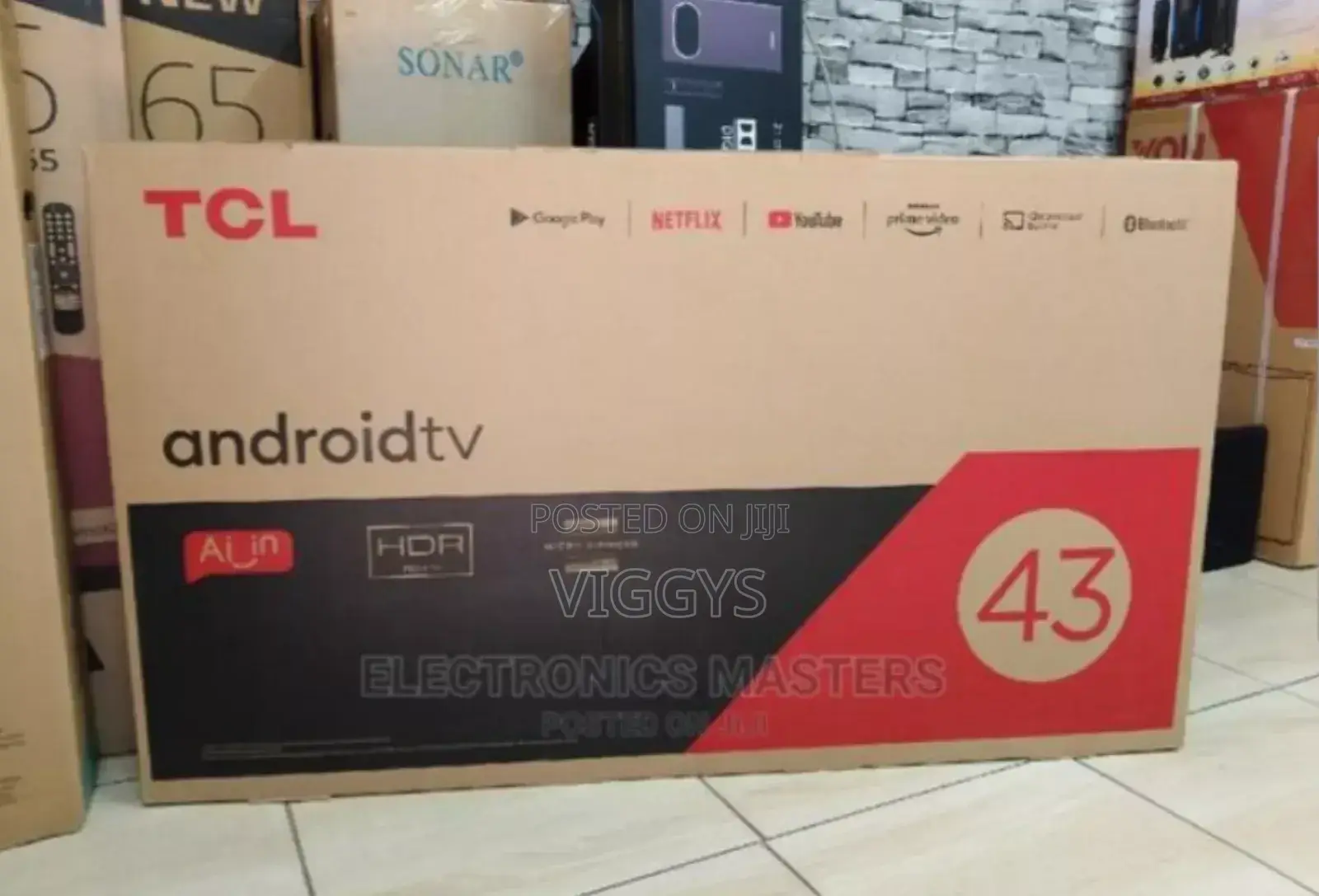 Quality TCL 43" Inches Smart Android Frameless TV TCL 43