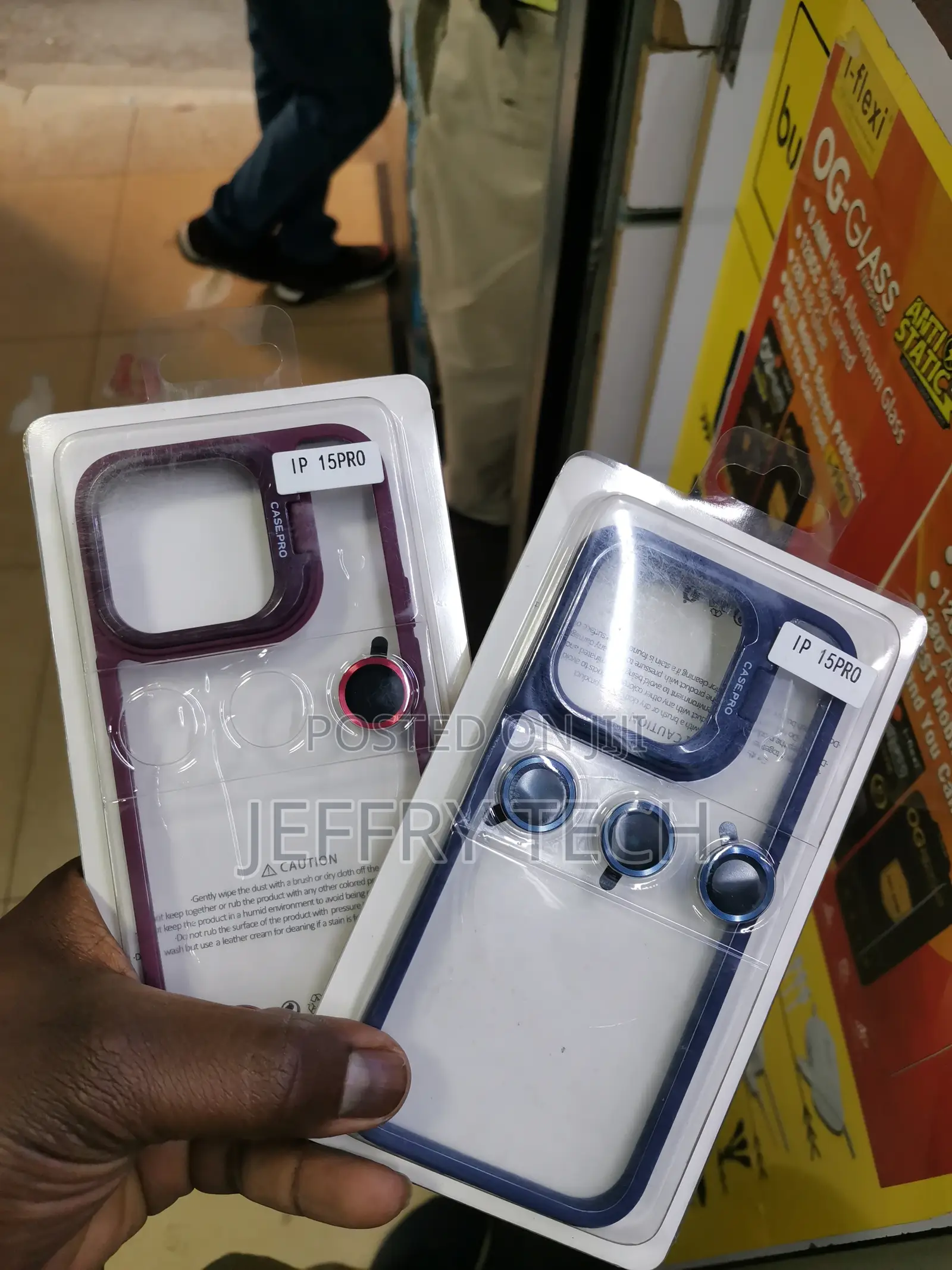iPhone 15 Pro Camera Lens Protector Case With Met
