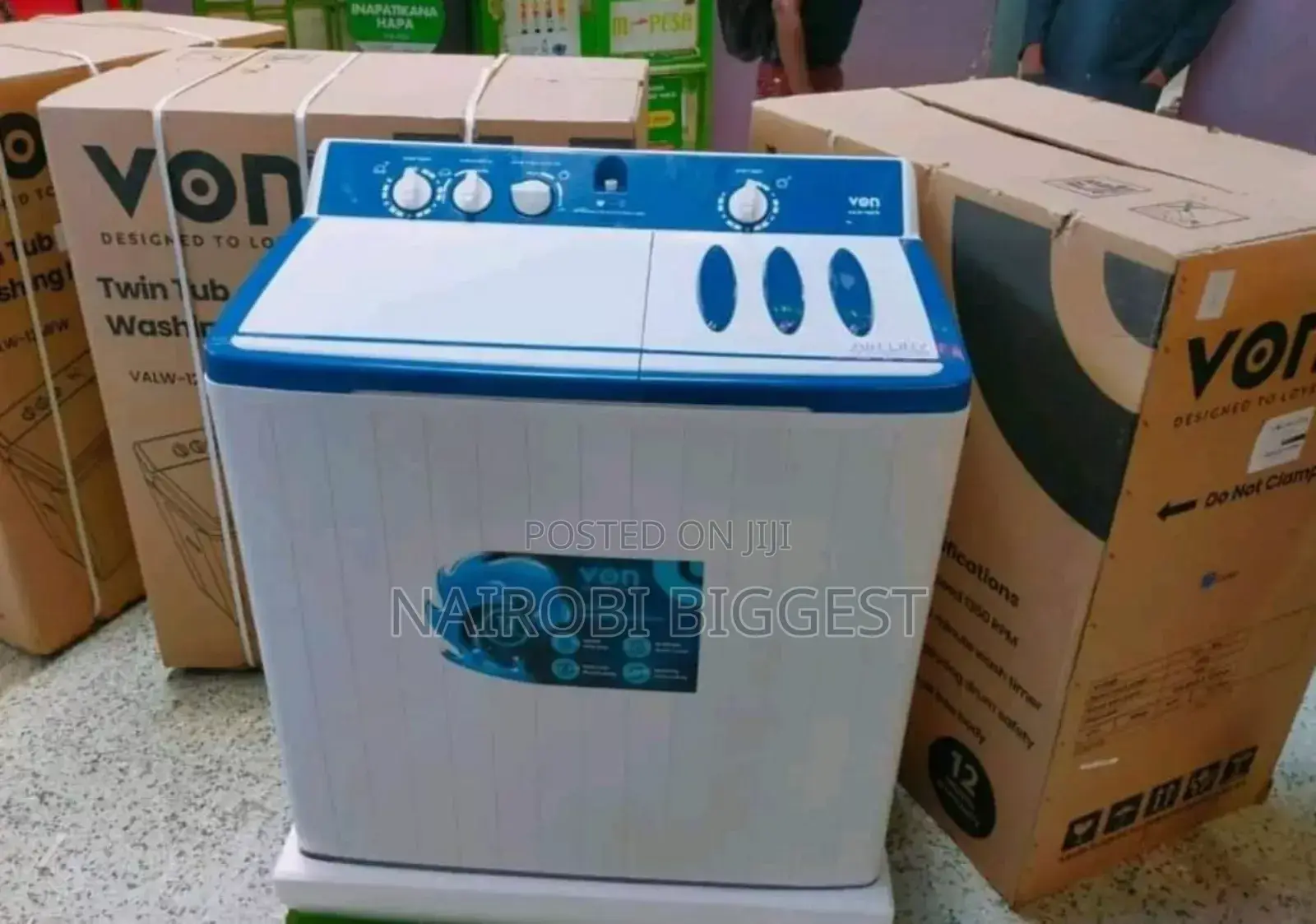 Von 12kg Twin Tub Washing Machine