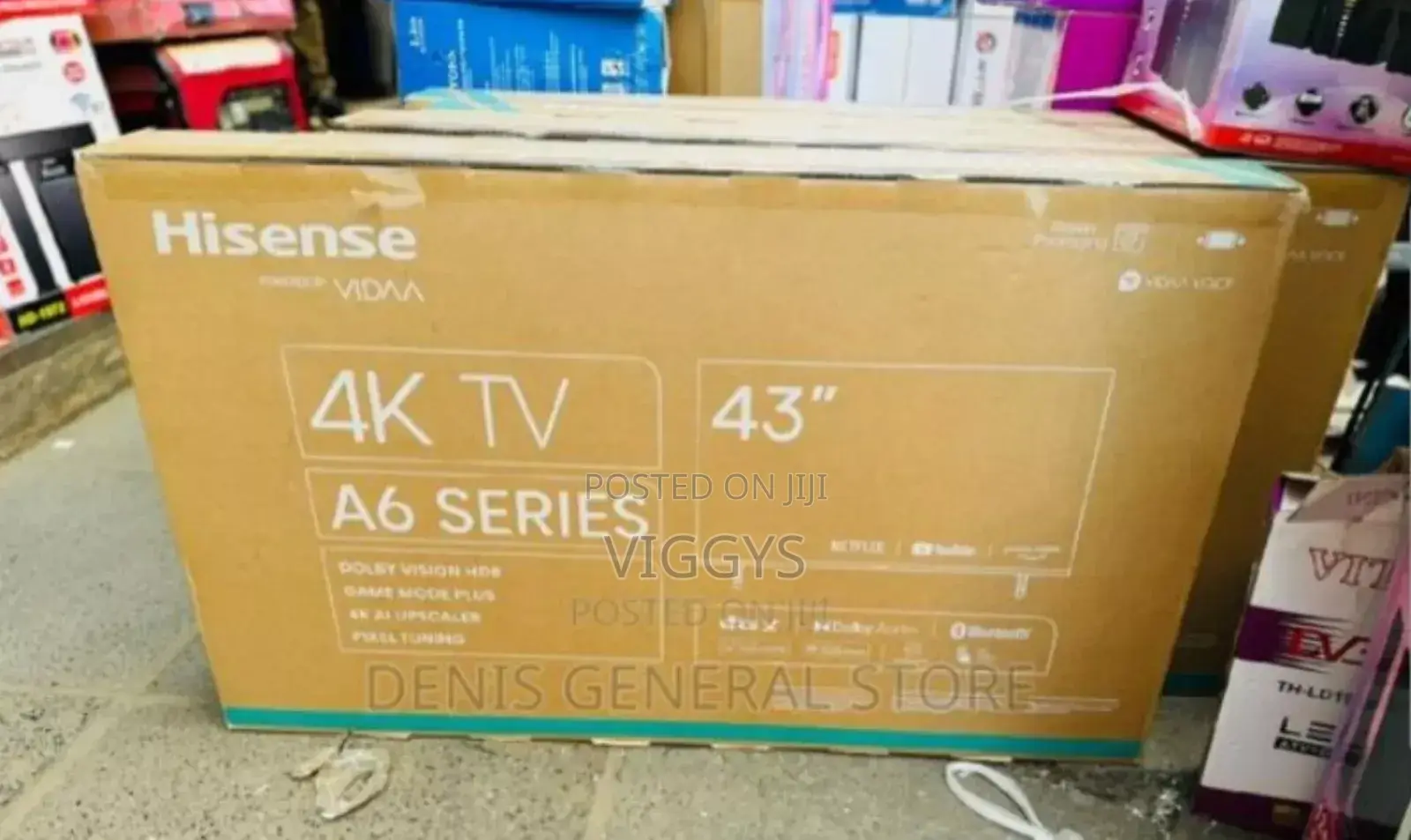 Hisense 43 A6 Series Frameless Smart TV Available.