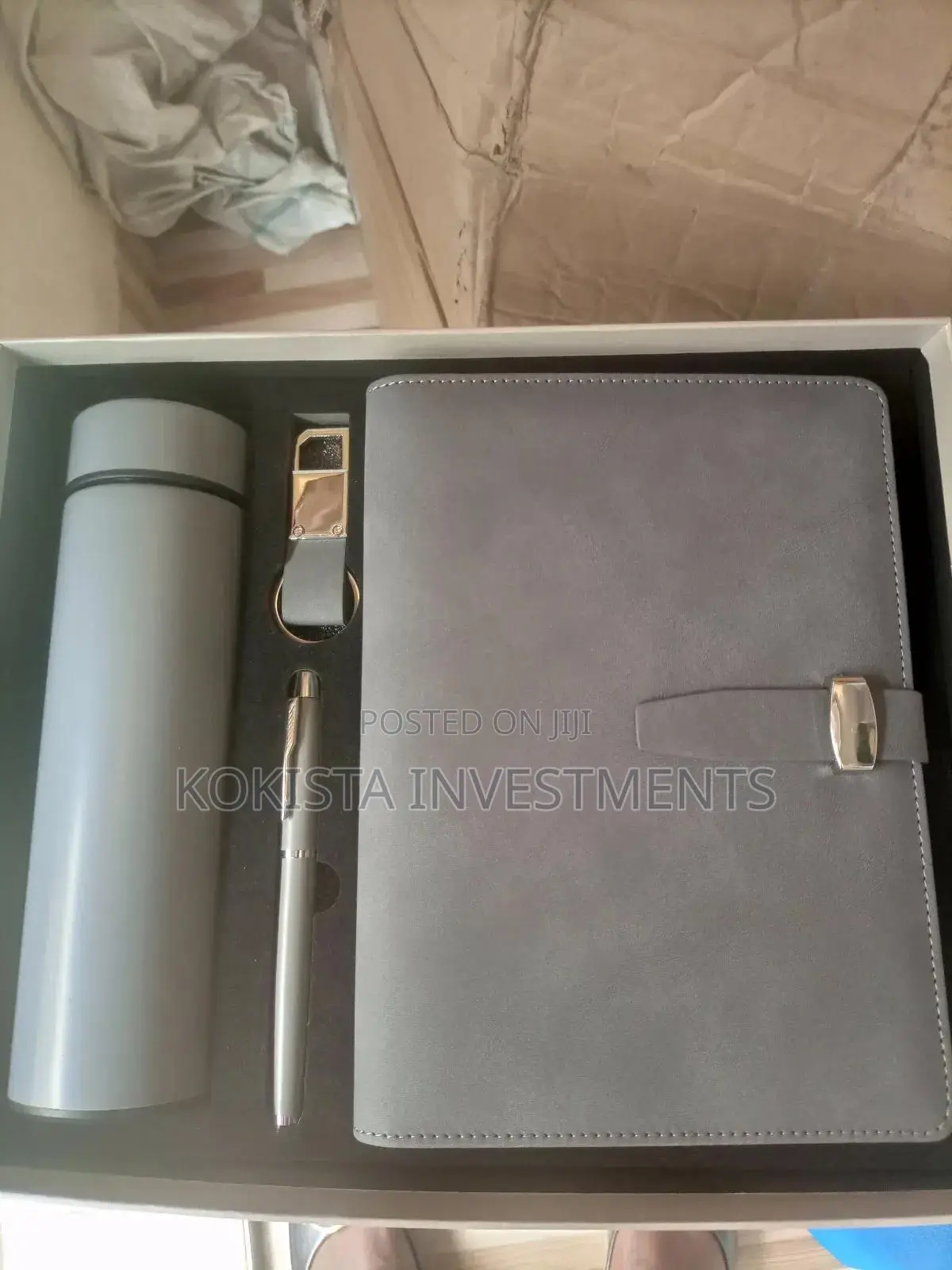 Gift Set( Note Book, Biro , Key Holder and a Thermo Flask)