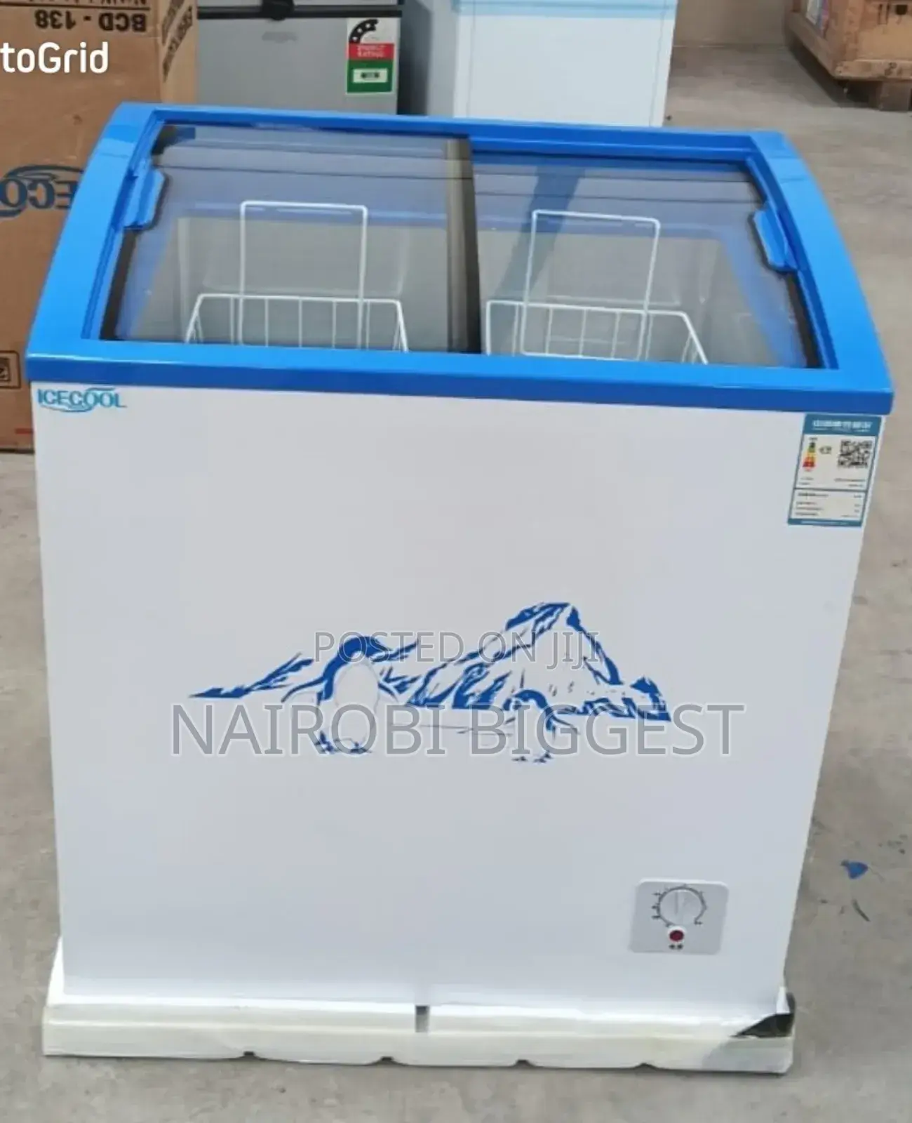 ICECOOL 159litres White Display Freezer