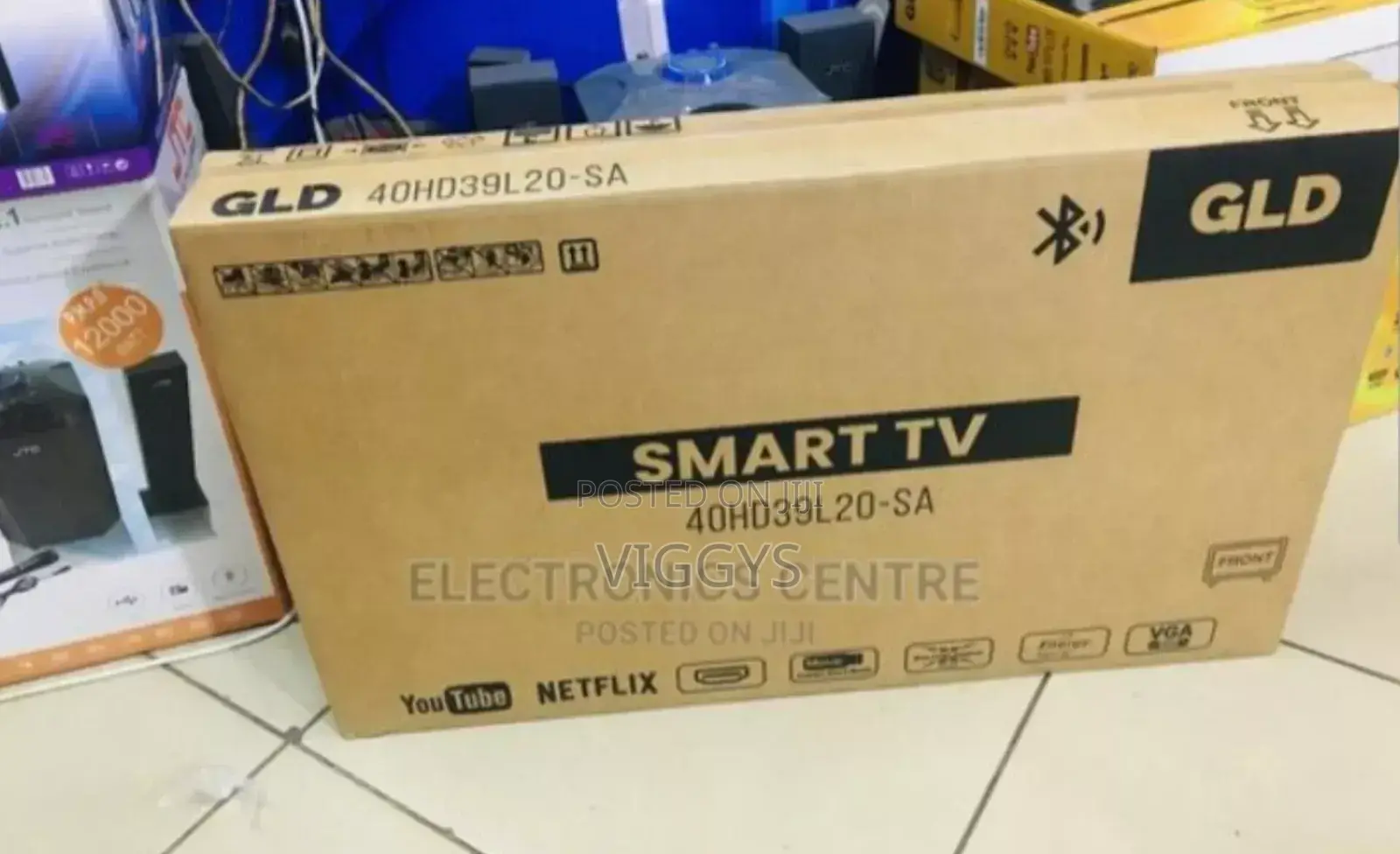 Bluetooth Enabled GLD 43" Inches Smart Android Frameless TV