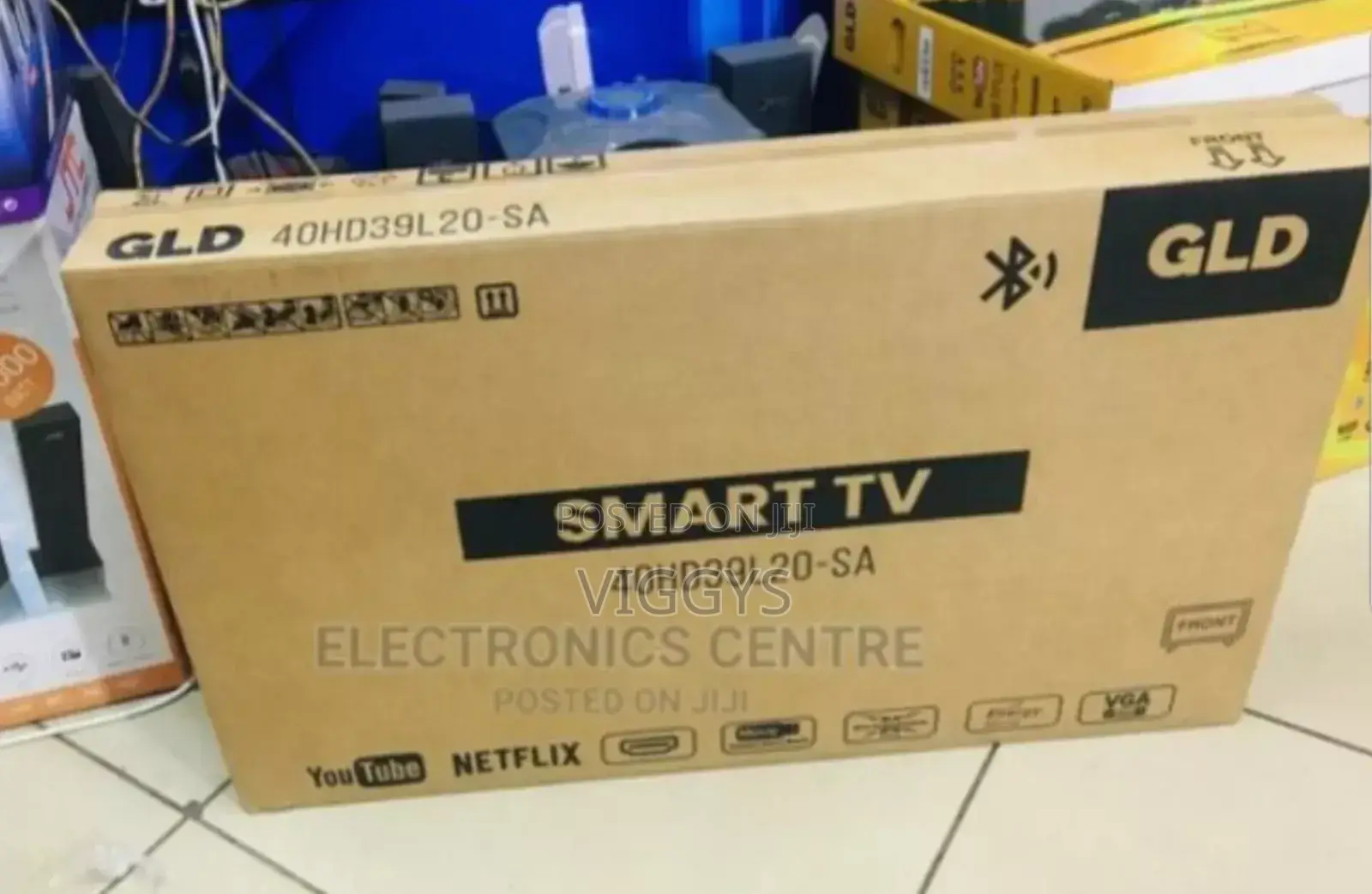 Bluetooth Enabled GLD 43" Inches Smart Android Frameless TV