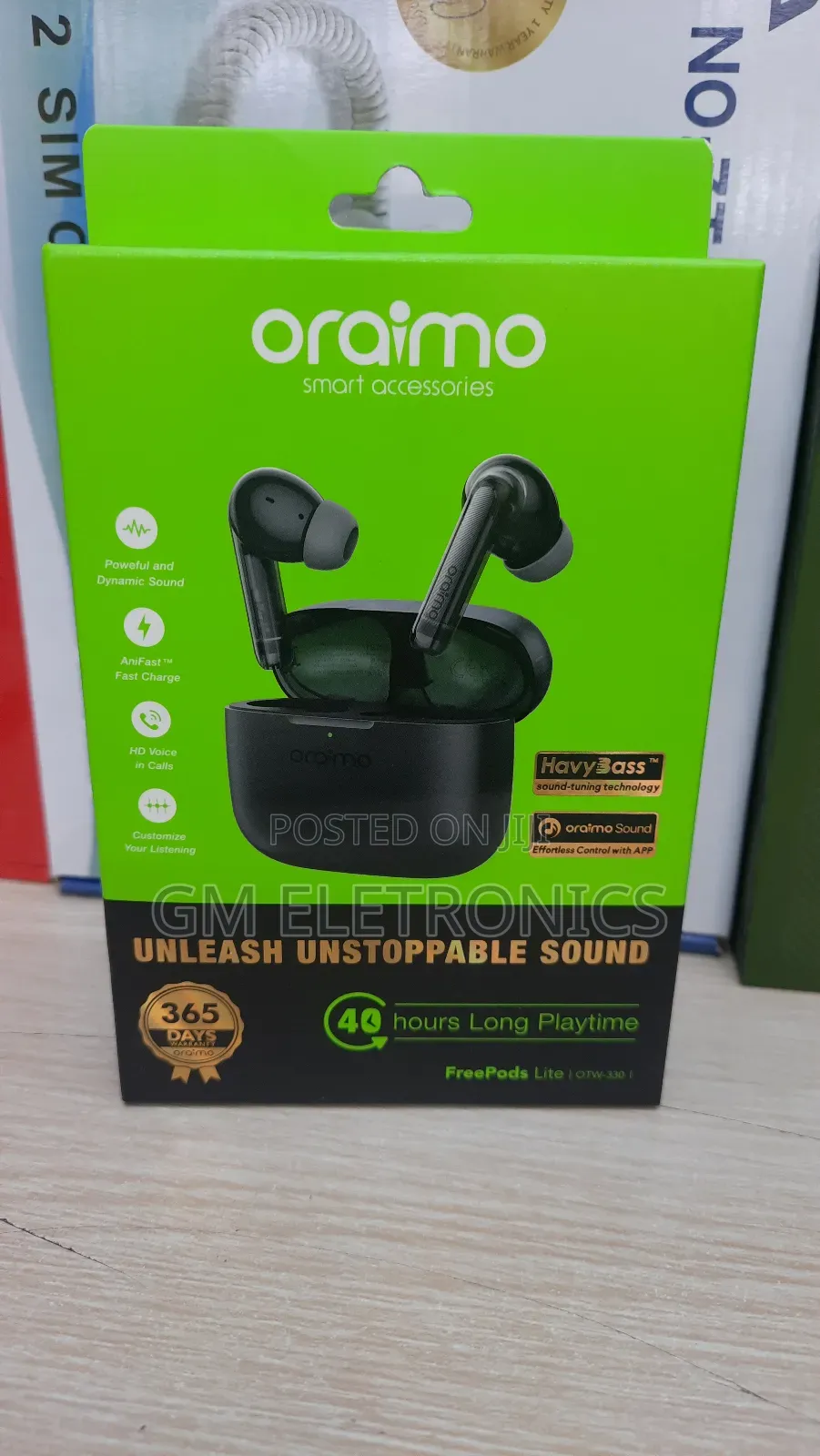 Oraimo OTW-330 Heavy Bass Earbuds.