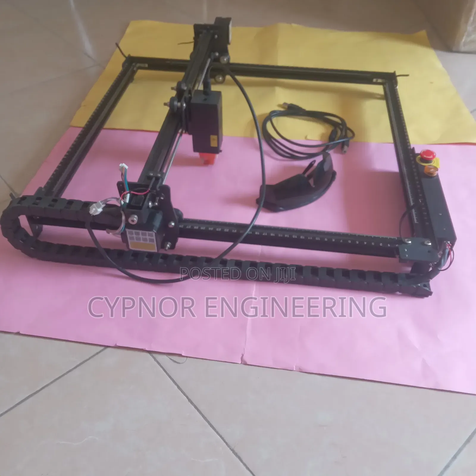 Laser Engraver Cuts Thick Wood