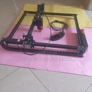 Laser Engraver Cuts Thick Wood - main view