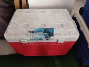 Camping Cooler Box With Insulation , Wheels and Tap 120L - thumbnail 2