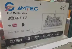 Amtec 43 Inches Smart Android TV With Bluetooth.