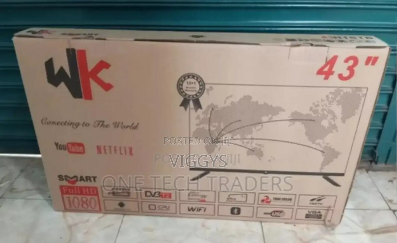 WK Smart Android FHD Frameless TV 43" Inches WK Smart TV
