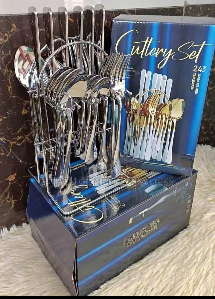 Cutlery Set! 24pcs Stainless Steel Cutlery Set