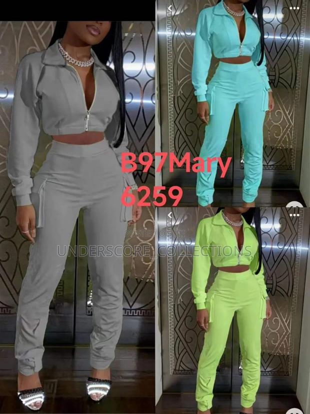 Ladies Two Piece Crop Top - main view