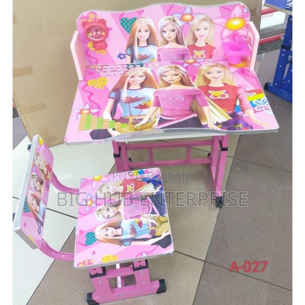 Adjustable Height Kids Study Desk Pink - main view