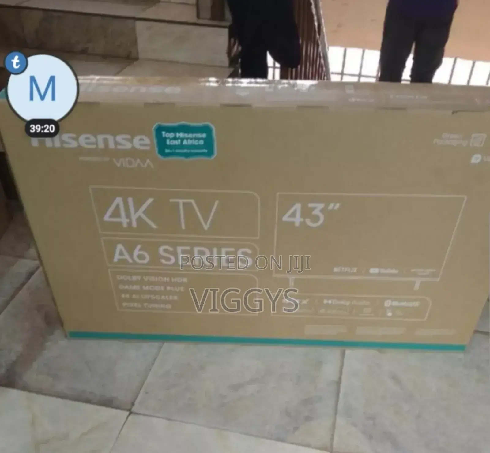 Hisense Smart 43A6HKEN 43 Inches A6 Series Frameless Tv*