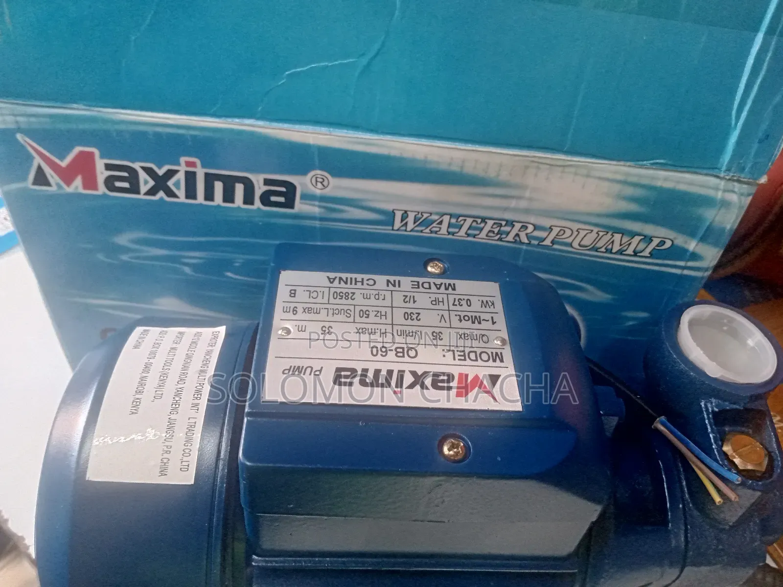 Maxima 0.5hp Booster Water Pump