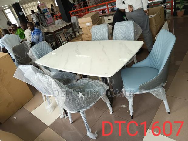 6 Seater Modern Dining Table Set - main view