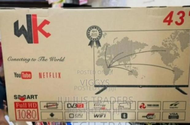 WK 43" Inches Smart Android Frameless TV With Wifi. - thumbnail 2