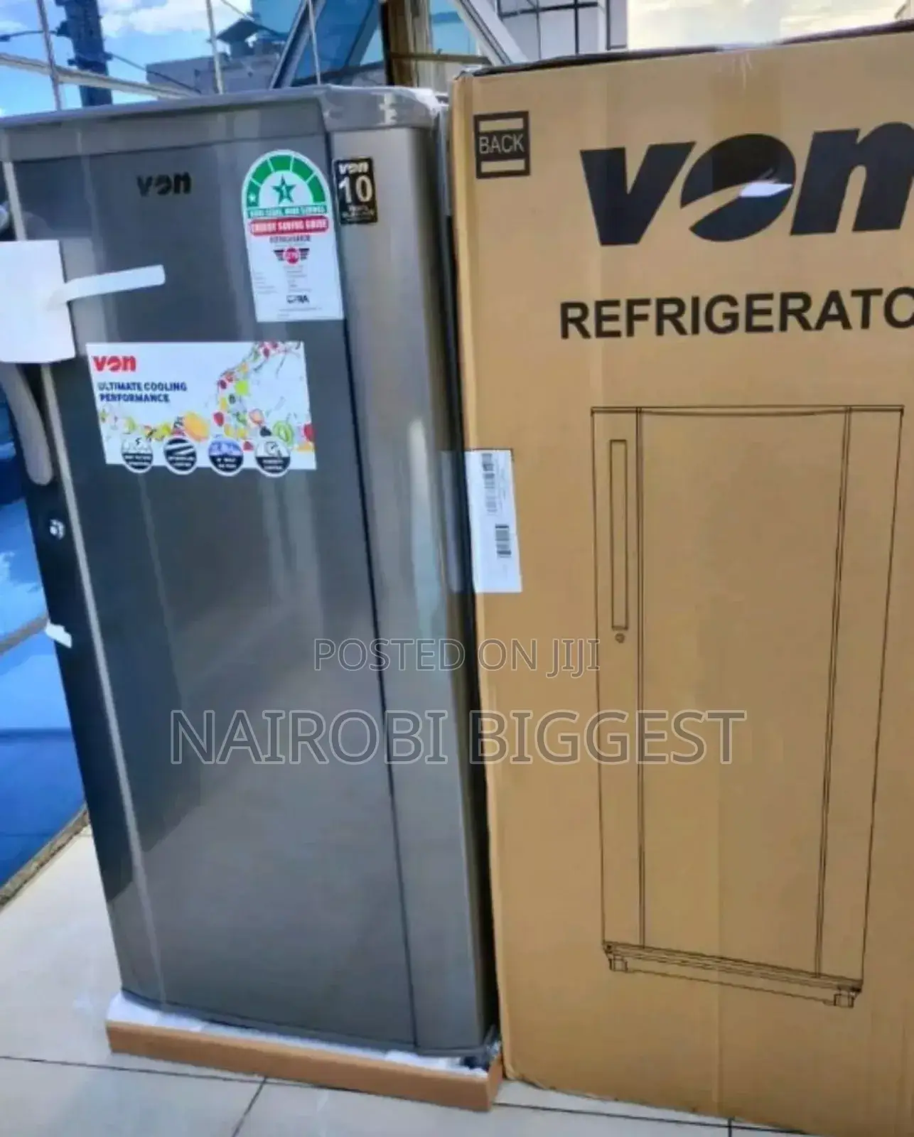 Von 185litre Single Door Fridge