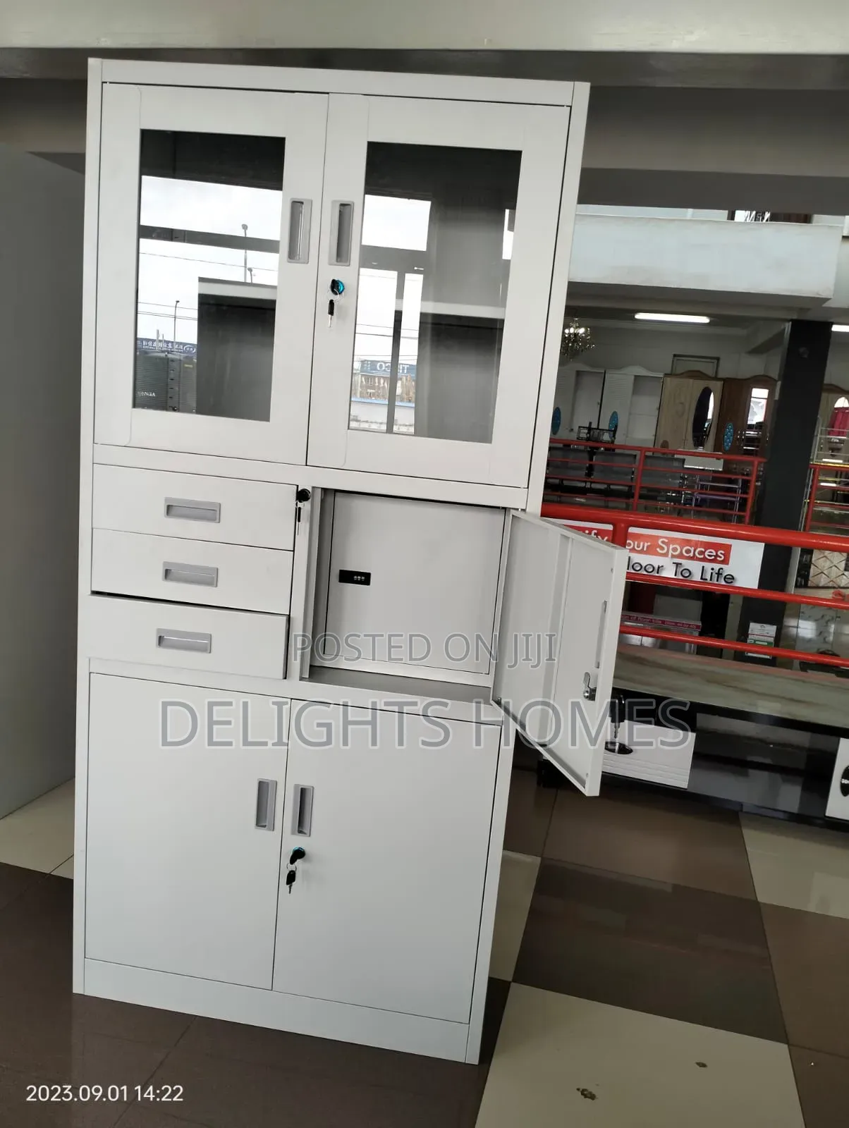 Steel Office Storage Cabinet Metal Safe Locker