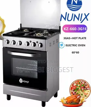 Nunix Cooker 3g+1e 50×55 Electric Oven