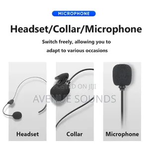 Uhf Speech Wireless Lapel Headset Portable Microphone