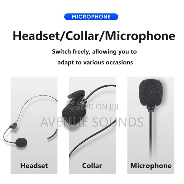 Uhf Speech Wireless Lapel Headset Portable Microphone - thumbnail 3