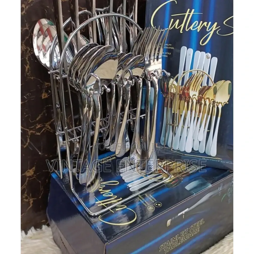 24pcs Culterly and Holder 