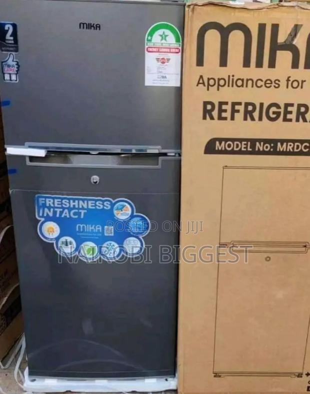 Mika 118litres Double Door Refrigerator