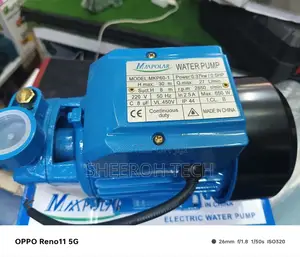 0.5hp Water Pump/Maxpolar Water Pump