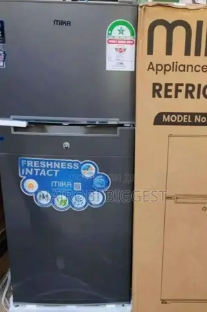 Mika 118litres Dark Grey Double Door Refrigerator