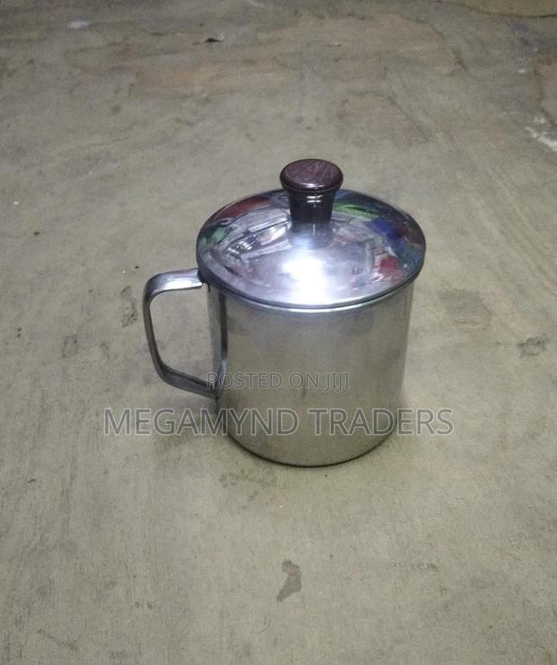 Stainless Steel Mug With Lid/13cm Mug/1pc Camping Mug/Cup - main view