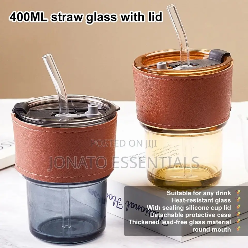 450ml Travel Mug With Lid and Straw