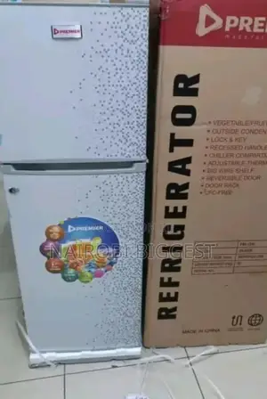 Premier 128 Litres Double Door Fridge