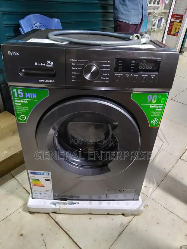 Washing Machine Syinix 8kg Front Load Washing Machine