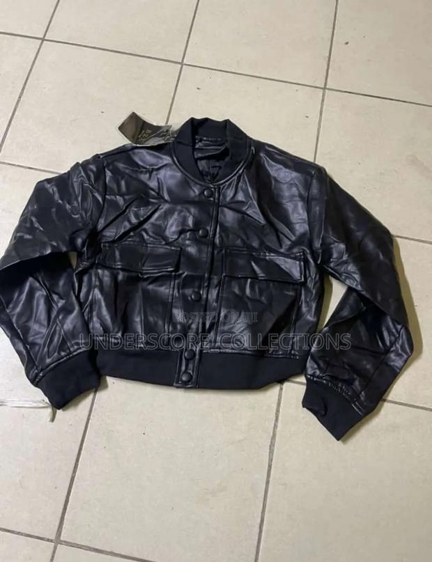 Executive Ladies Crop Leather Jackets - main view
