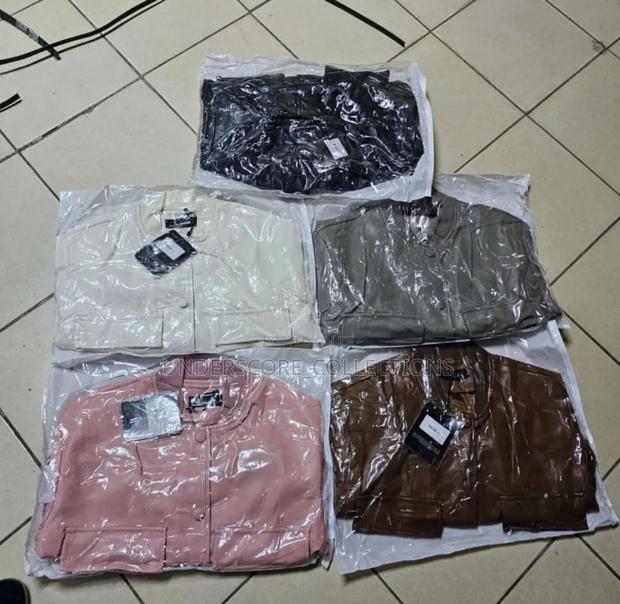 Executive Ladies Crop Leather Jackets - thumbnail 2