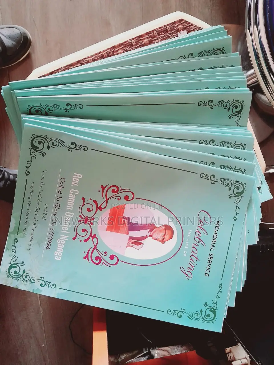 A3 Eulogies Printing