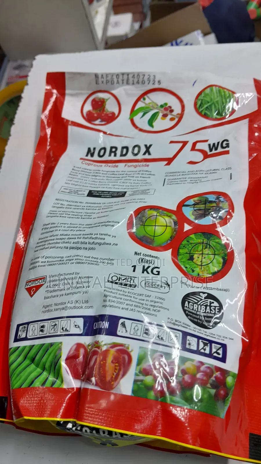Nordox 75wg Fungicide 1kg Red Copper