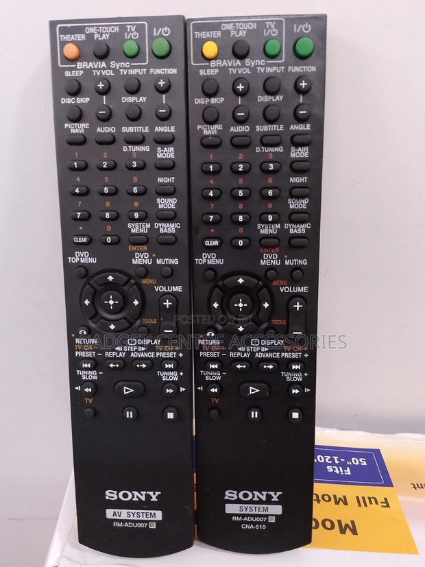 New Sony Home Theatre Remotes