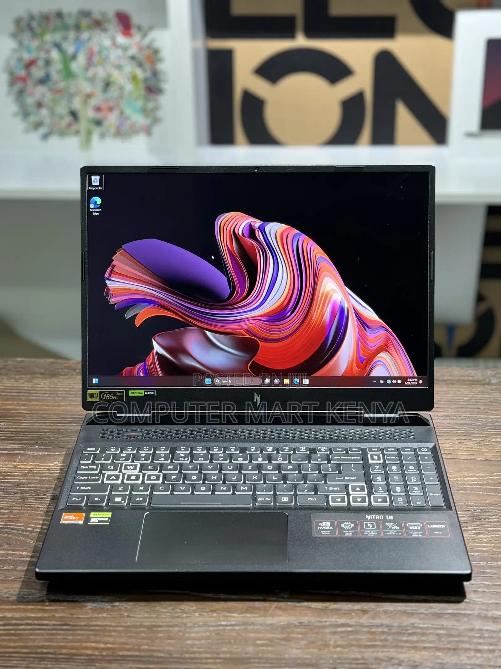 New Laptop Acer Nitro 17 32GB AMD Ryzen 7 SSD 512GB
